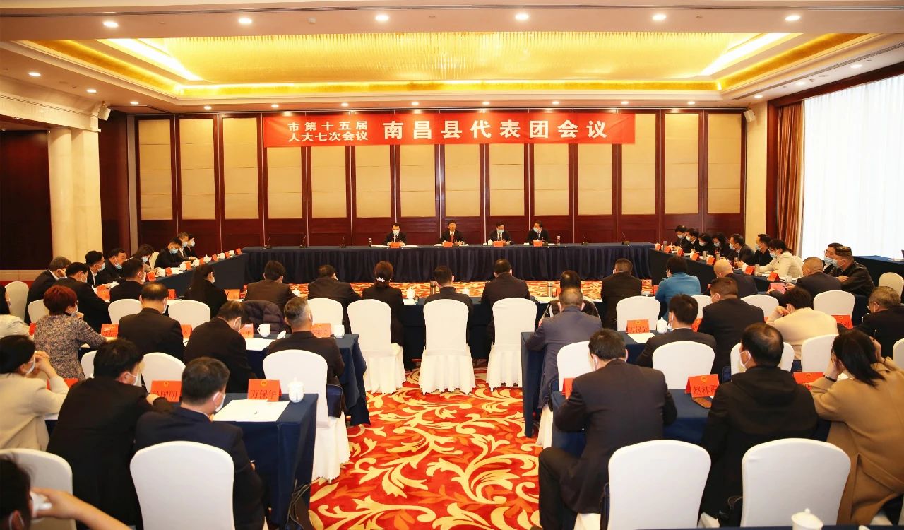 吳偉柱在南昌縣代表團審議市人大常委會工作報告